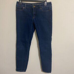 Michael Kors Midrise Skinny Straight Dark Wash Jeans Sz 2 EUC